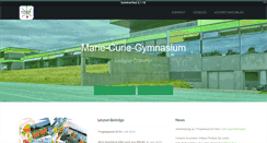 Desktop Screenshot of marie-curie-gymnasium-dallgow.de