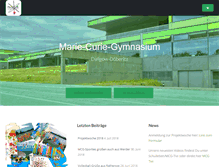 Tablet Screenshot of m.marie-curie-gymnasium-dallgow.de